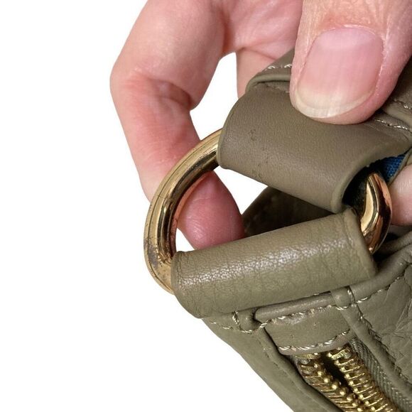 Kelsi Dagger McKenzie Sage Hobo Pebble Leather Shoulder Tote Bag Green NEW* - Picture 11 of 16